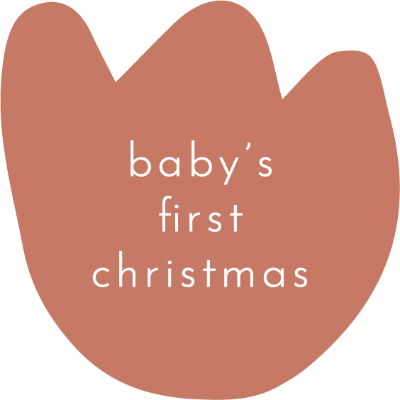 Baby's first christmas Paper and Wool