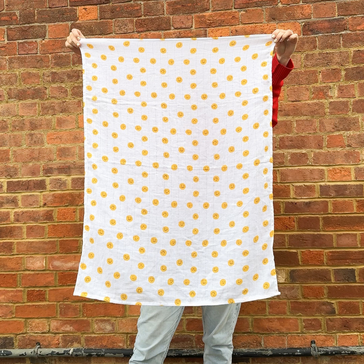 SECONDS SALE *Limited edition* The Happy News baby muslin blanket