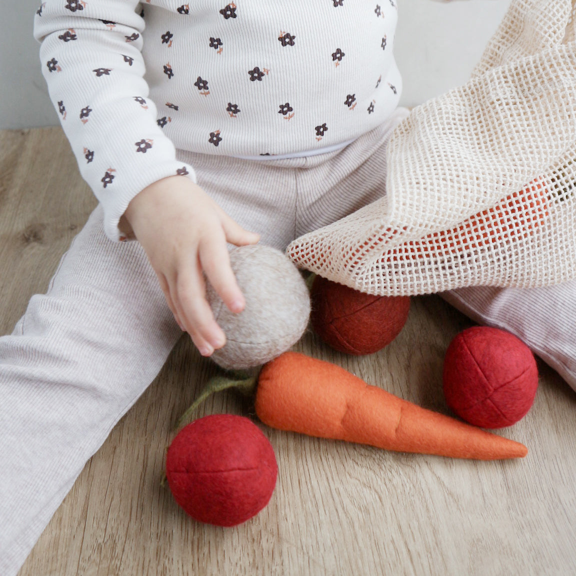 Personalised vegetable market bag