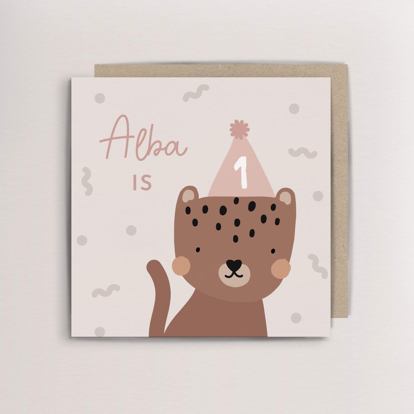 Personalised cat birthday card
