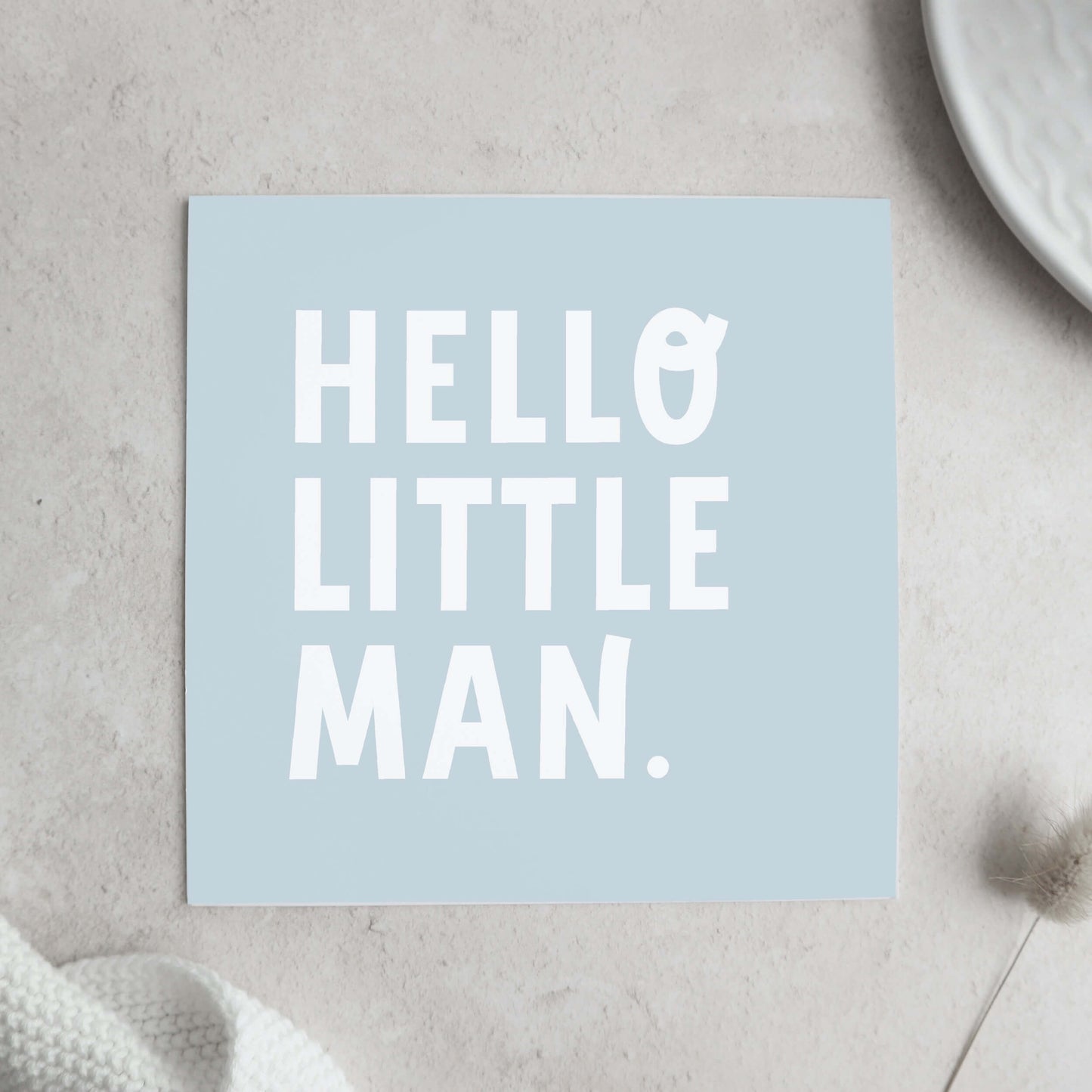 Hello little Man card