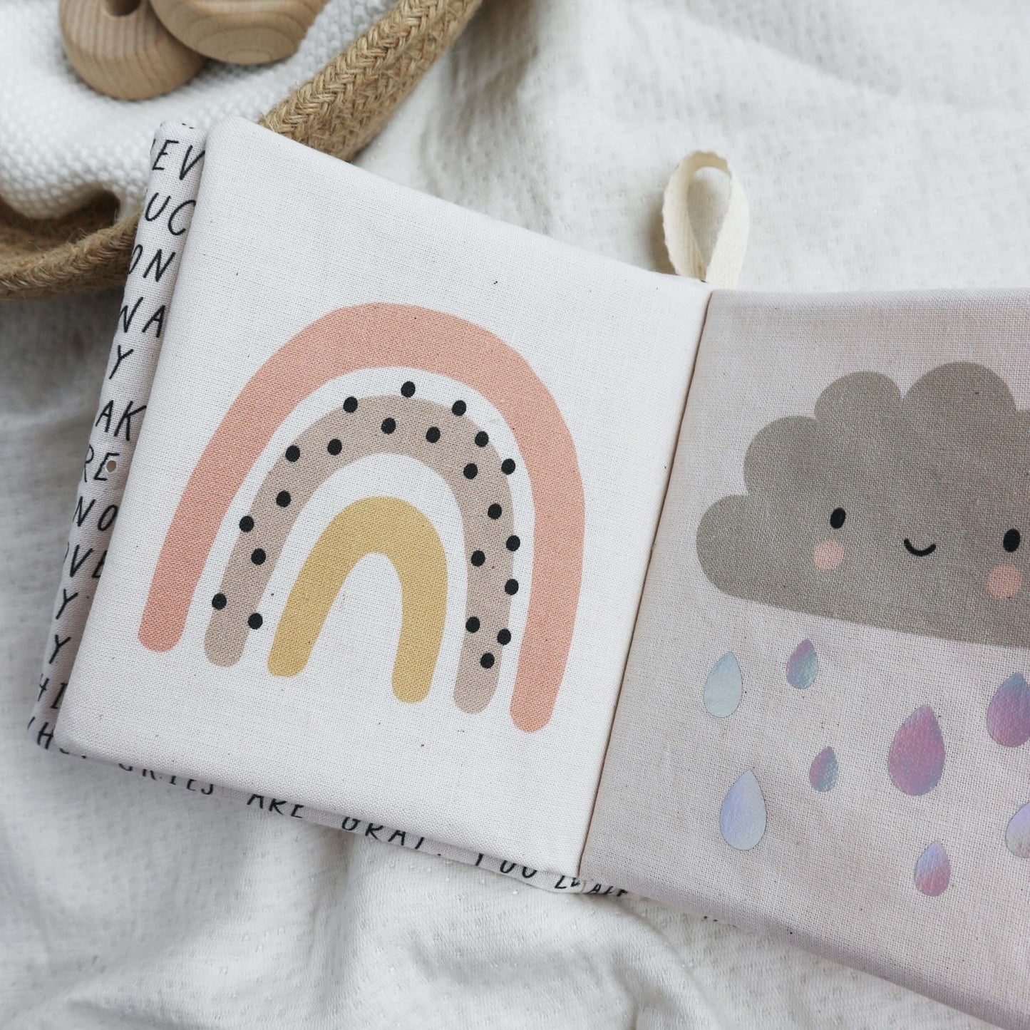 Personalised sunshine soft crinkle baby book