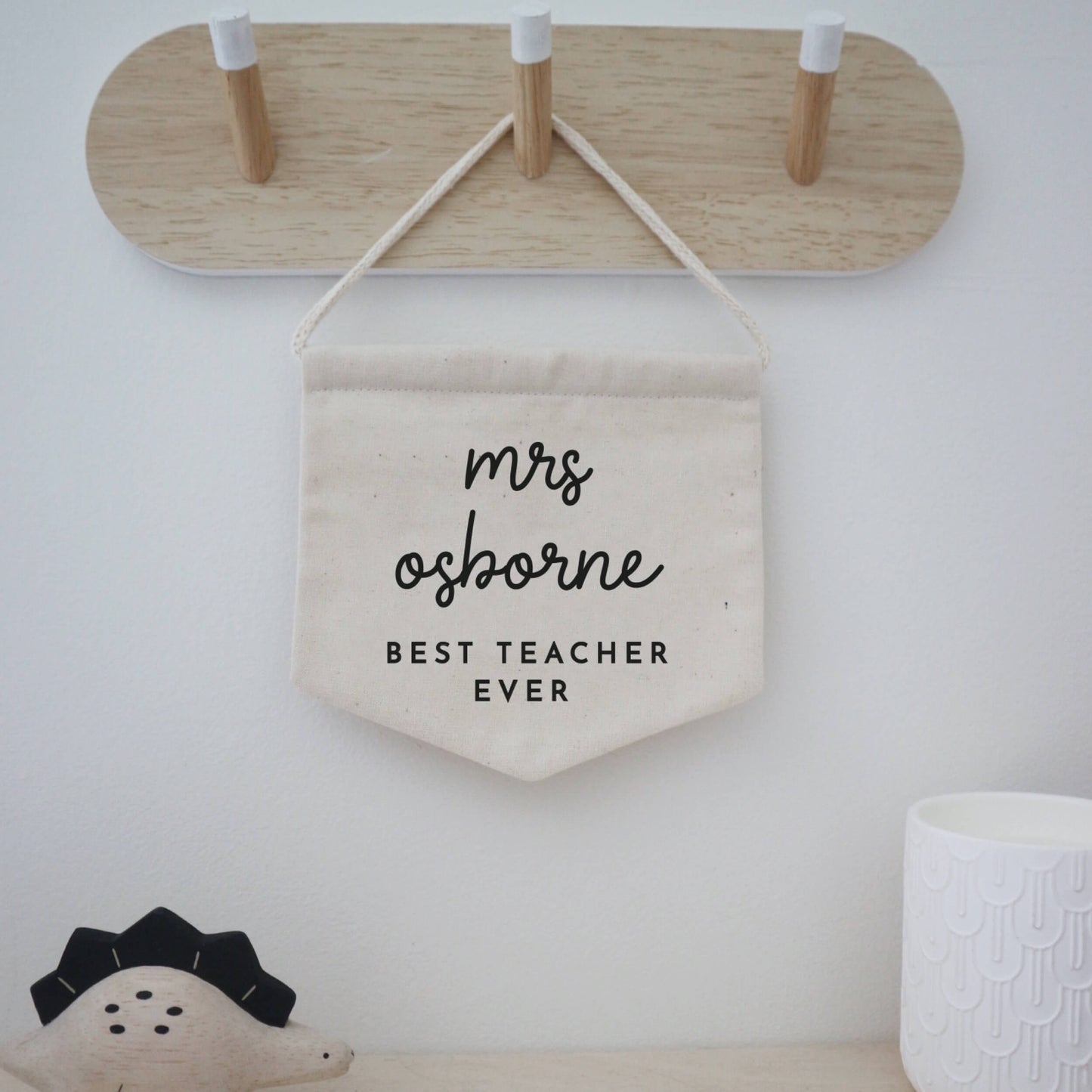 Teacher thank you gifts - paper and wool