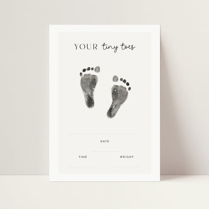 Your tiny toes new baby print handprint/footprint kit
