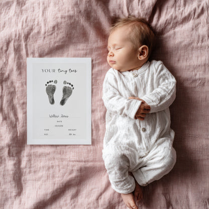 Your tiny toes new baby print handprint/footprint kit