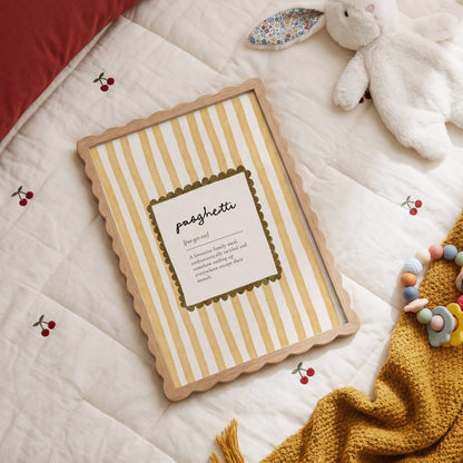 Custom children's mispronounced words nursery print