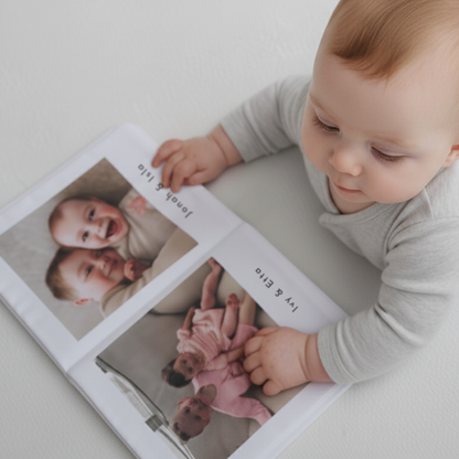 Personalised photo soft crinkle baby book - 6 photos