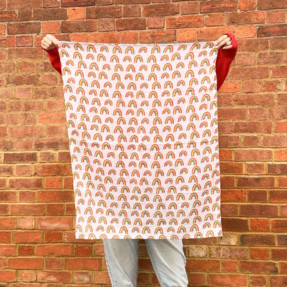 *Limited edition* The Happy News Rainbow baby muslin blanket