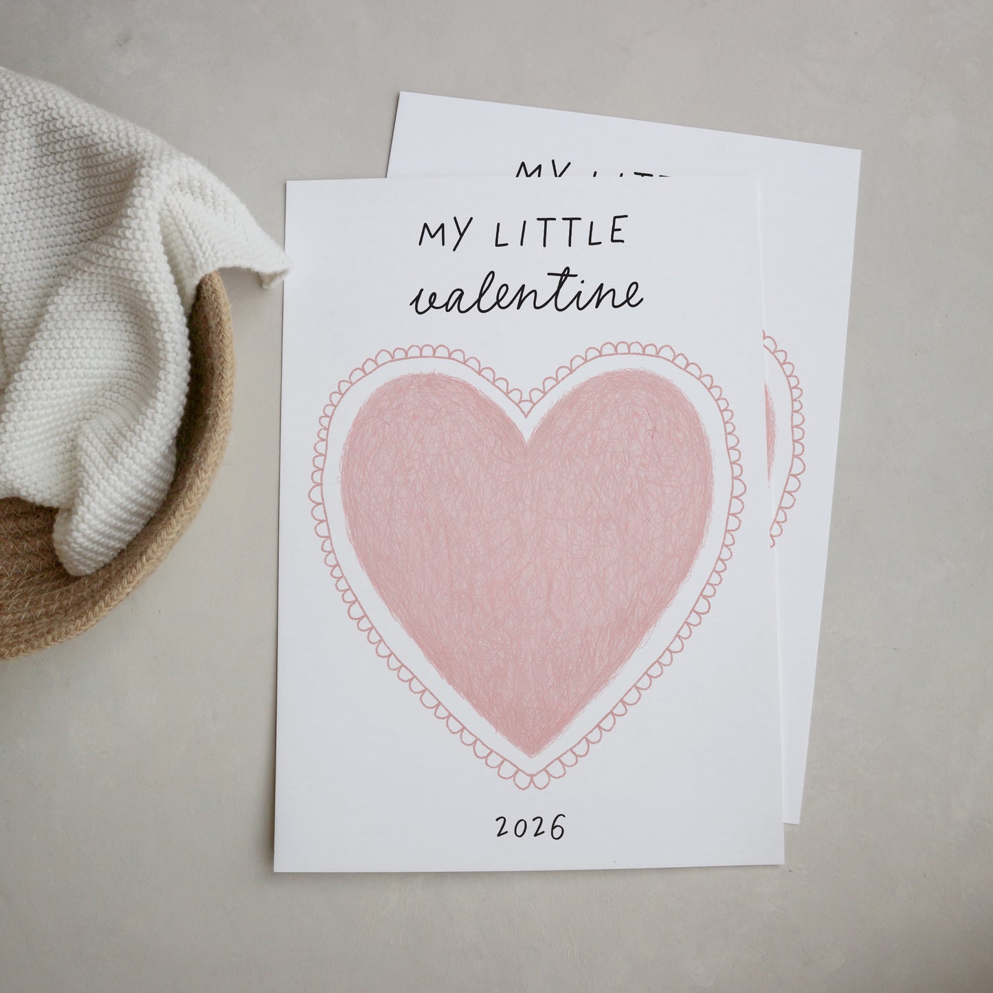 Valentine's day print at home handprint/footprint - DIGITAL DOWNLOAD
