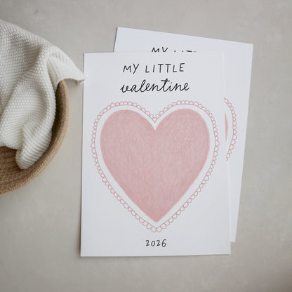 Valentine's day print at home handprint/footprint - DIGITAL DOWNLOAD