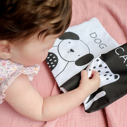 Personalised first animals soft crinkle baby book