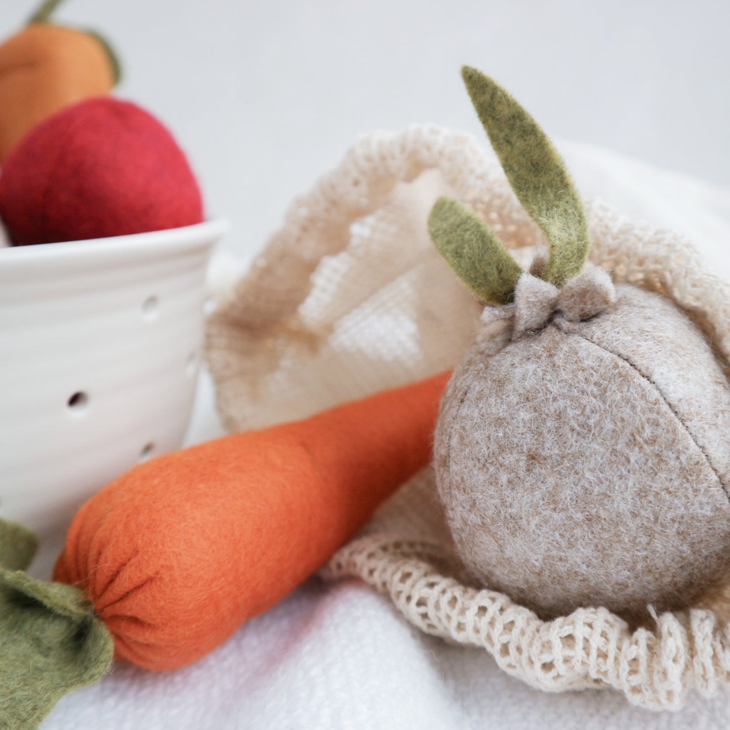 Personalised vegetable market bag