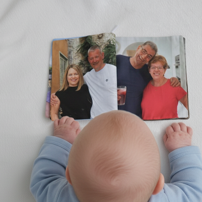 Personalised full photo soft crinkle baby book