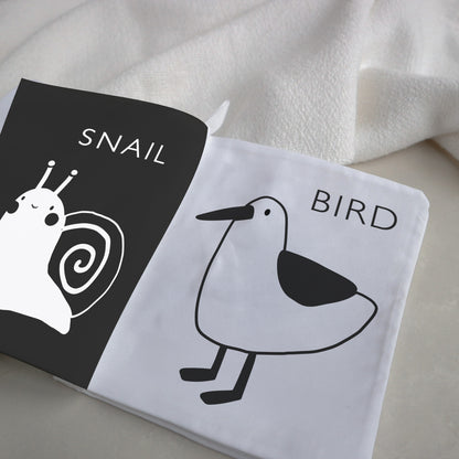 Personalised first animals soft crinkle baby book