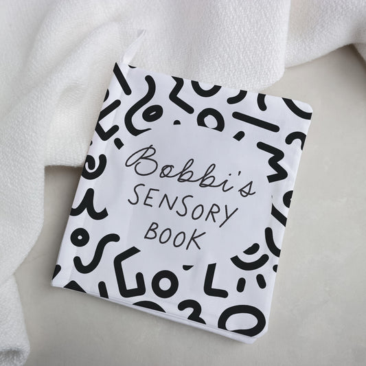 Personalised sensory soft crinkle baby book