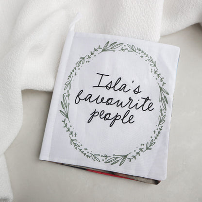 Personalised full photo soft crinkle baby book