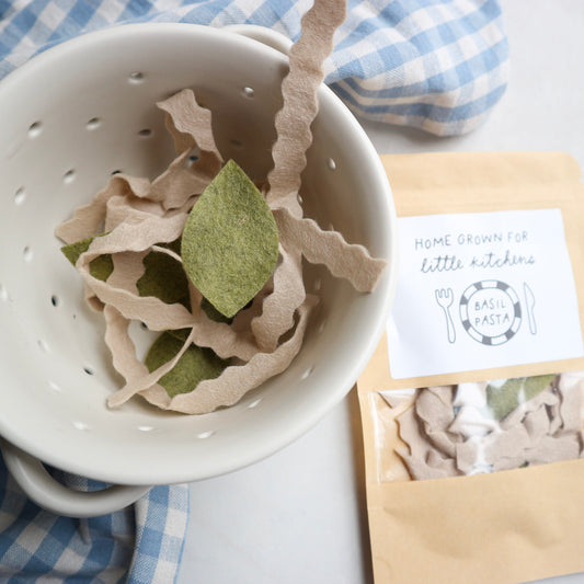 Personalised play food pasta packet