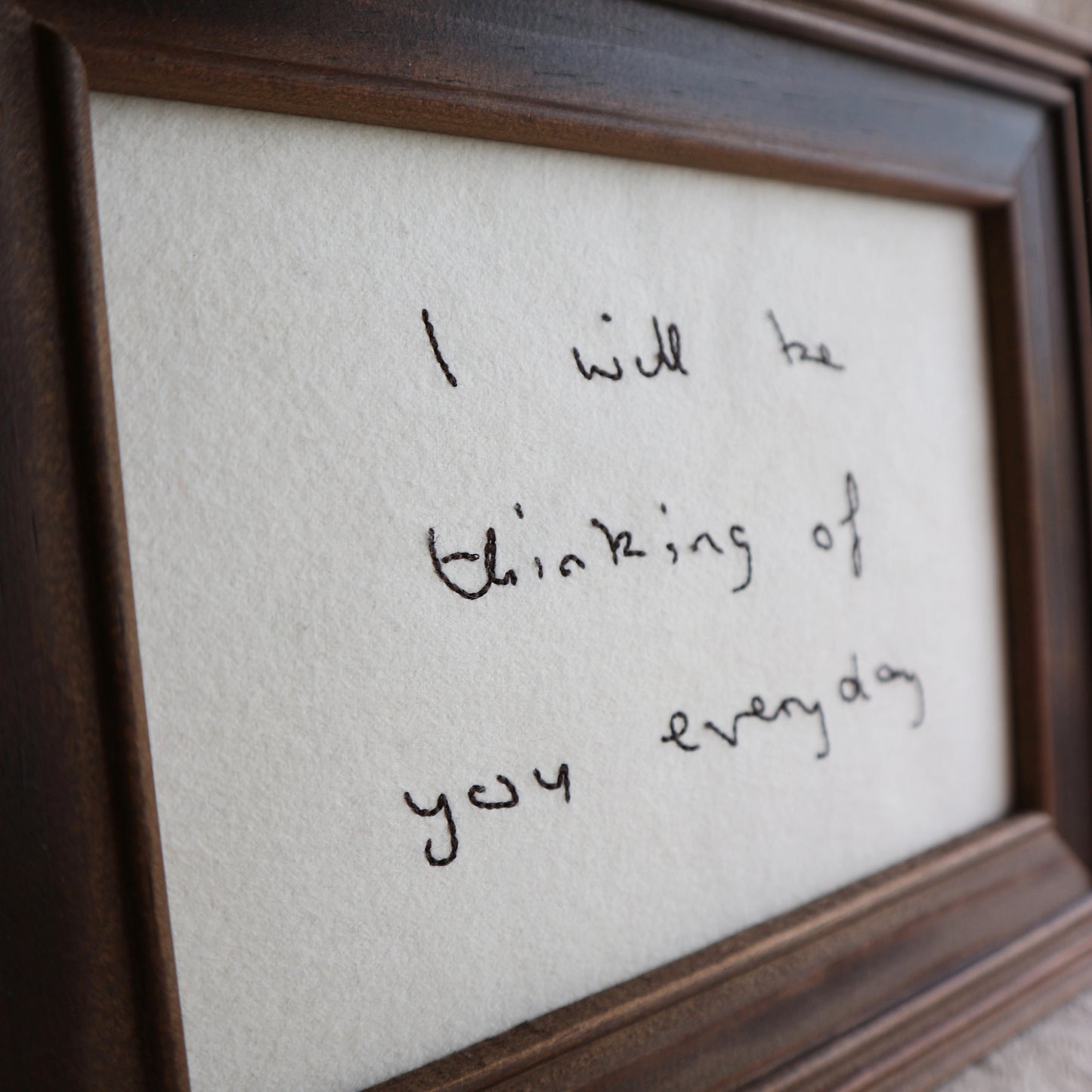 Personalised Handwriting Embroidery Keepsake