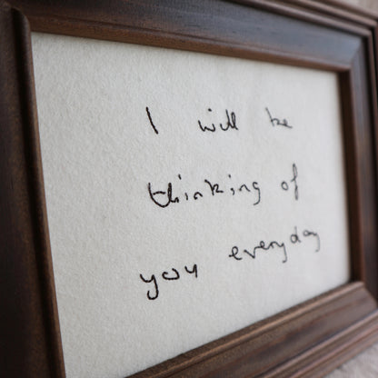 Personalised Handwriting Embroidery Keepsake