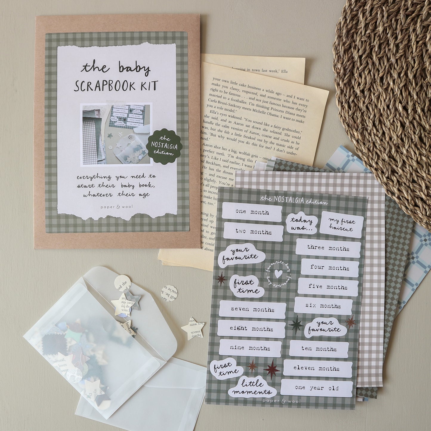The Baby Scrapbook kit - Nostalgia edition