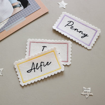 Personalised Embroidered Scrapbook & Journal Patch