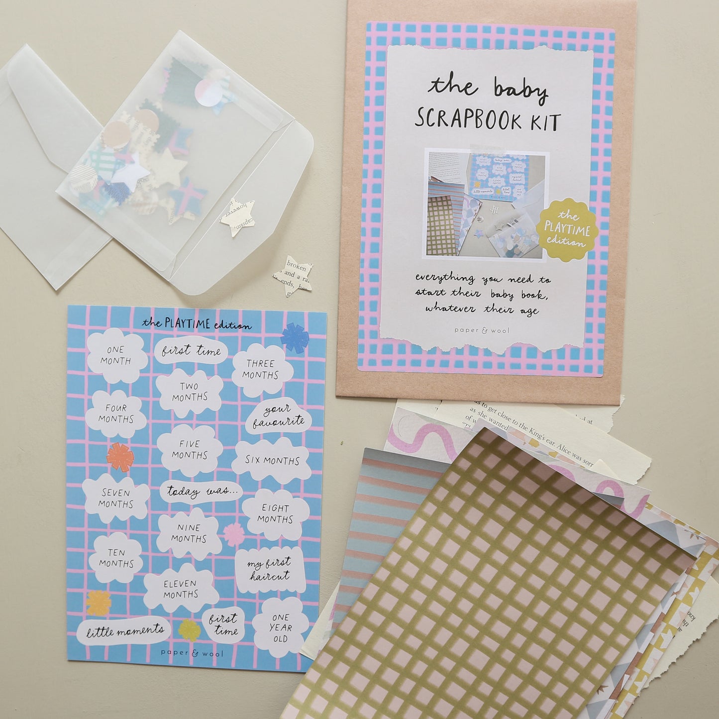 The Baby Scrapbook kit - Playtime edition