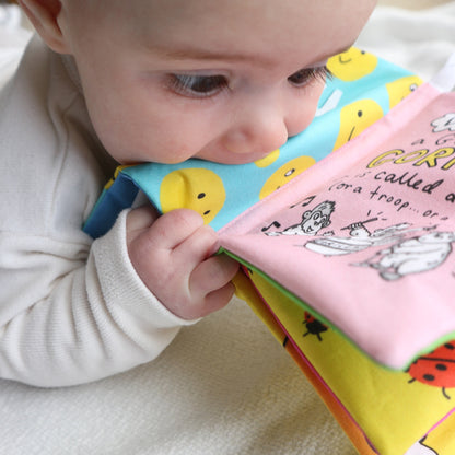*Limited Edition* Personalised 'The Happy News' soft crinkle baby book