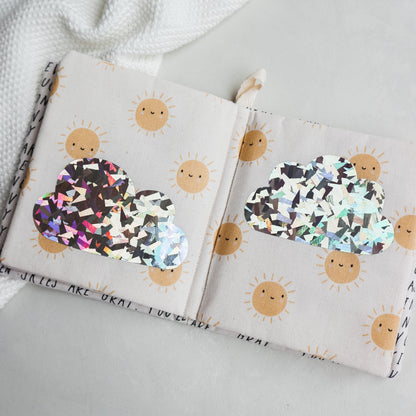 Personalised sunshine soft crinkle baby book