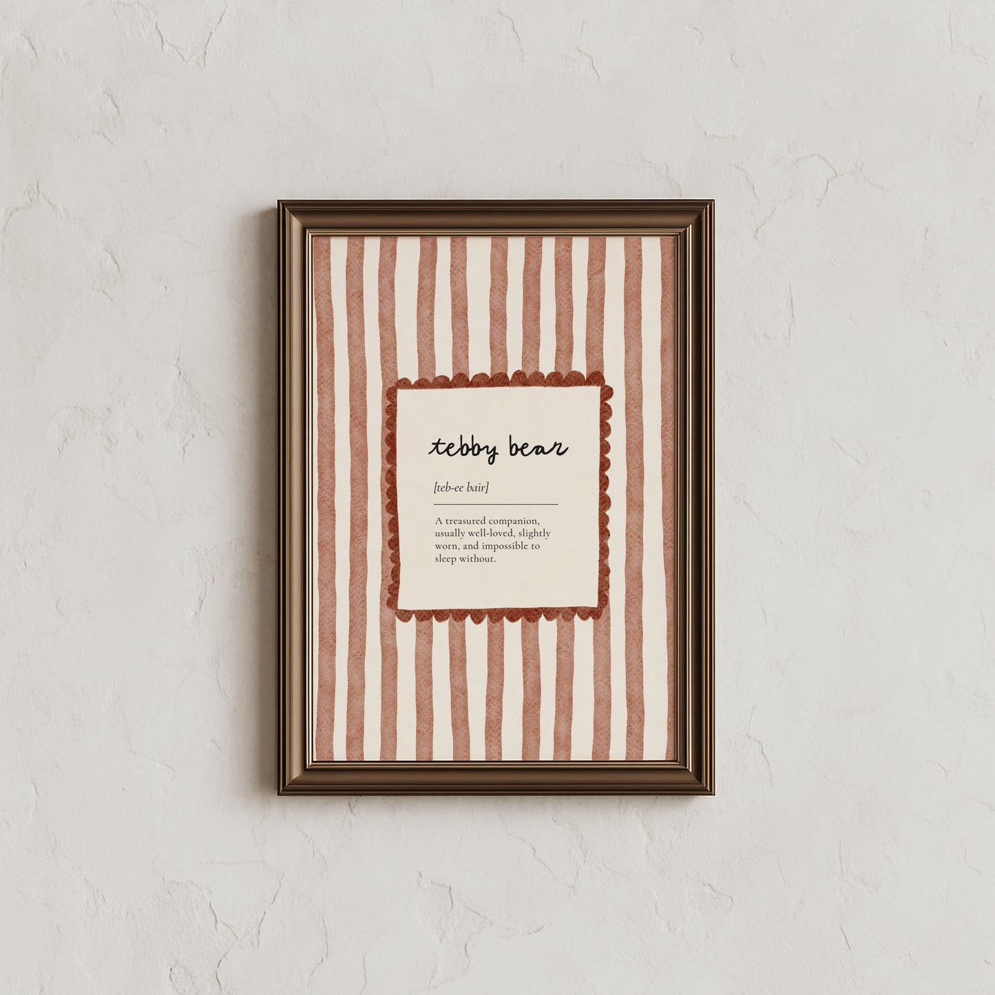 Custom children's mispronounced words nursery print