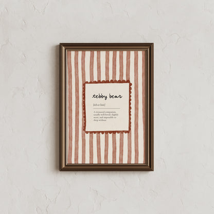 Custom children's mispronounced words nursery print