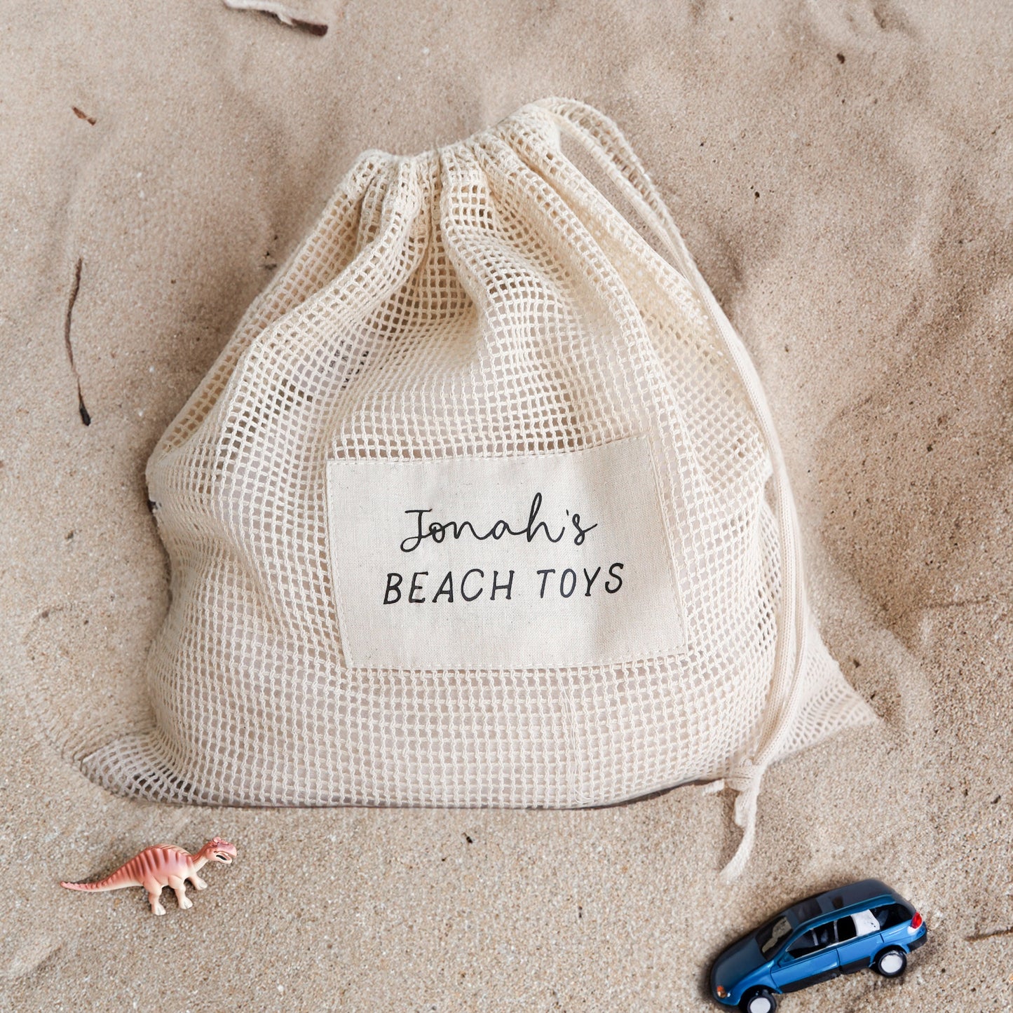 Personalised beach toy bag