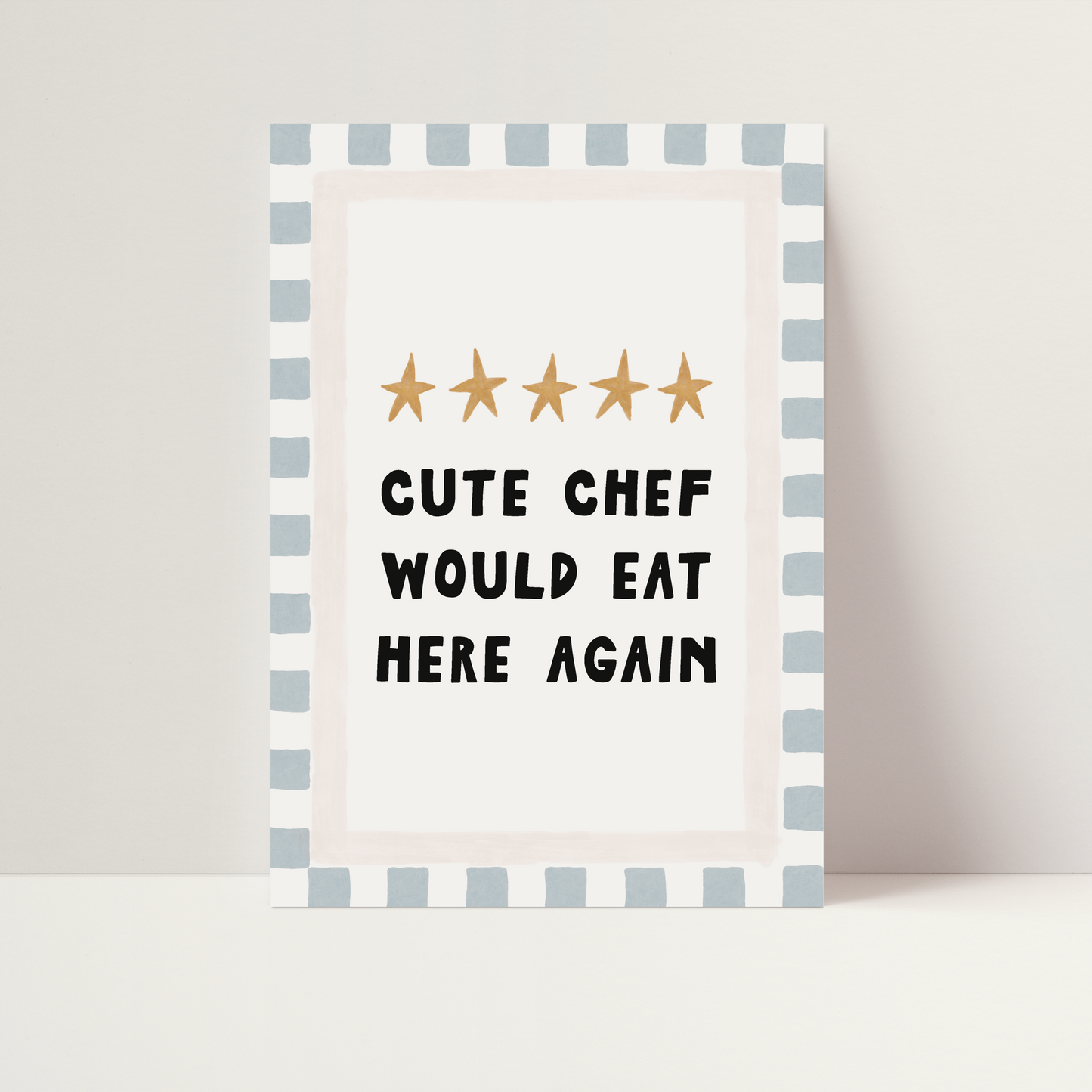 Playroom chef print - A4