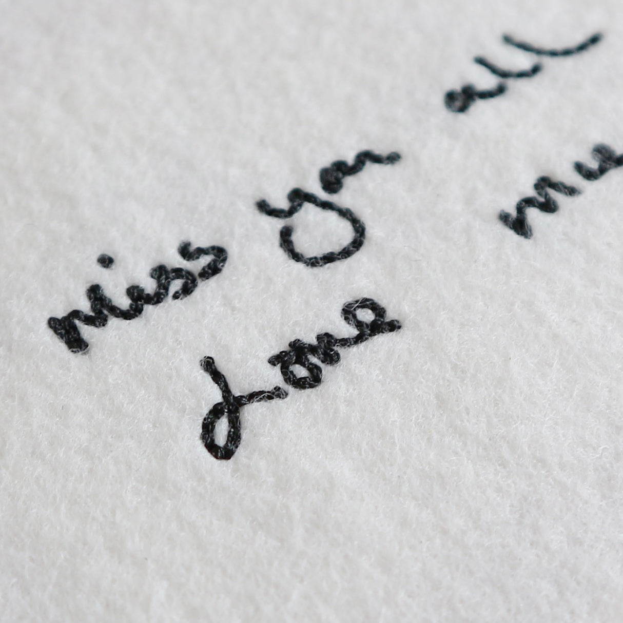 Personalised Handwriting Embroidery Keepsake