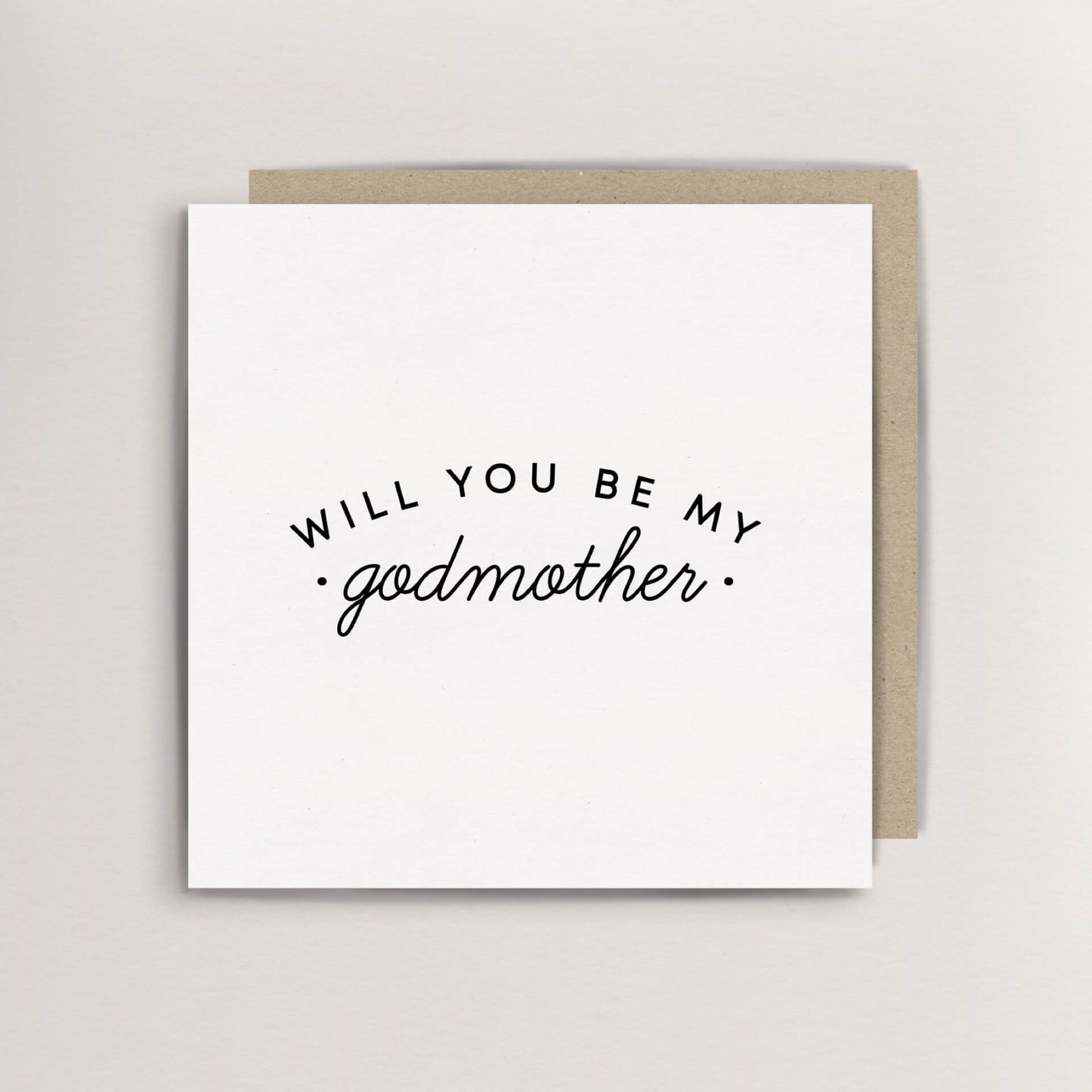 Will you be my godparent card