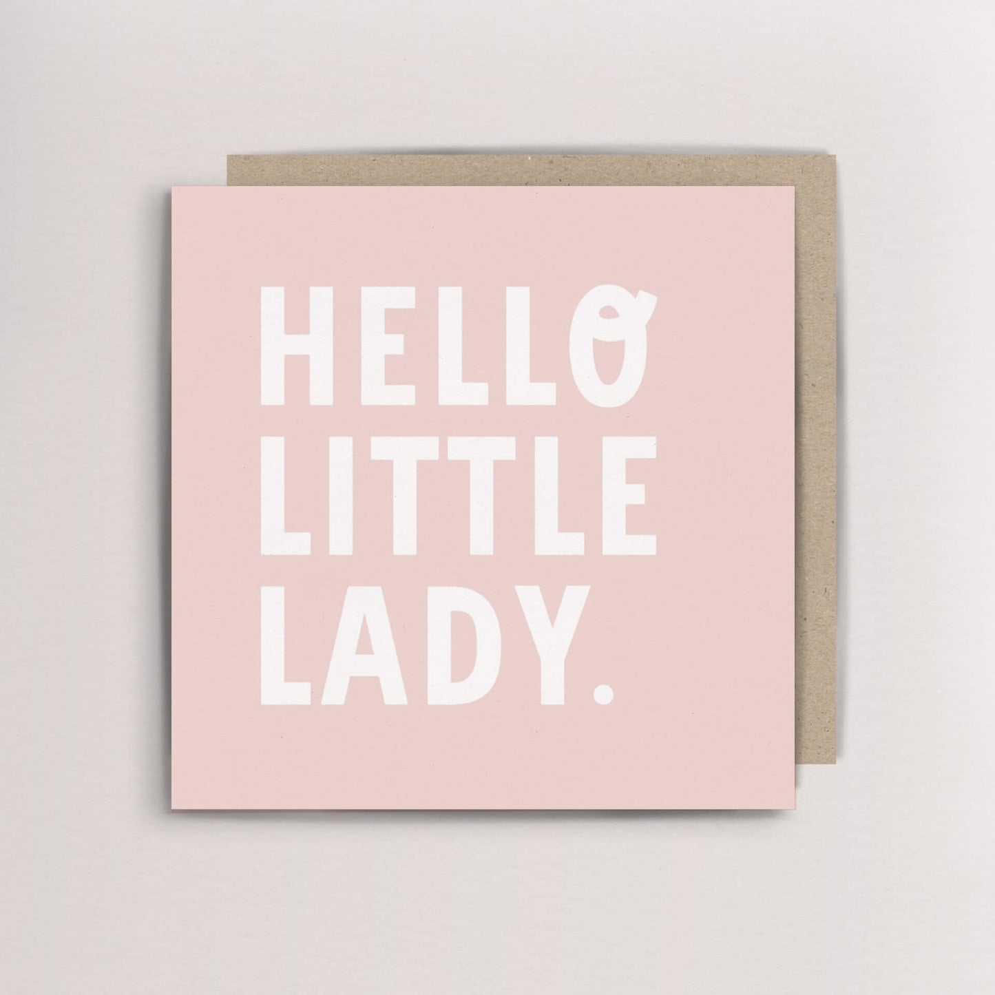 Hello little lady card
