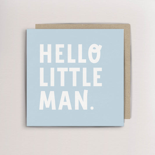 Hello little Man card