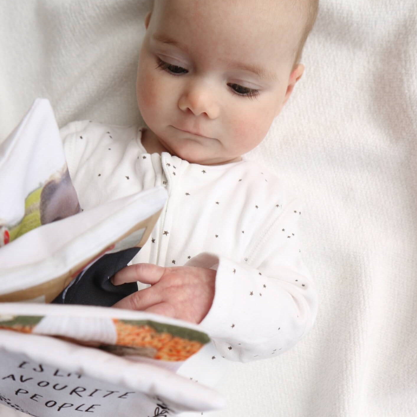 Personalised photo soft crinkle baby book - 5 photos