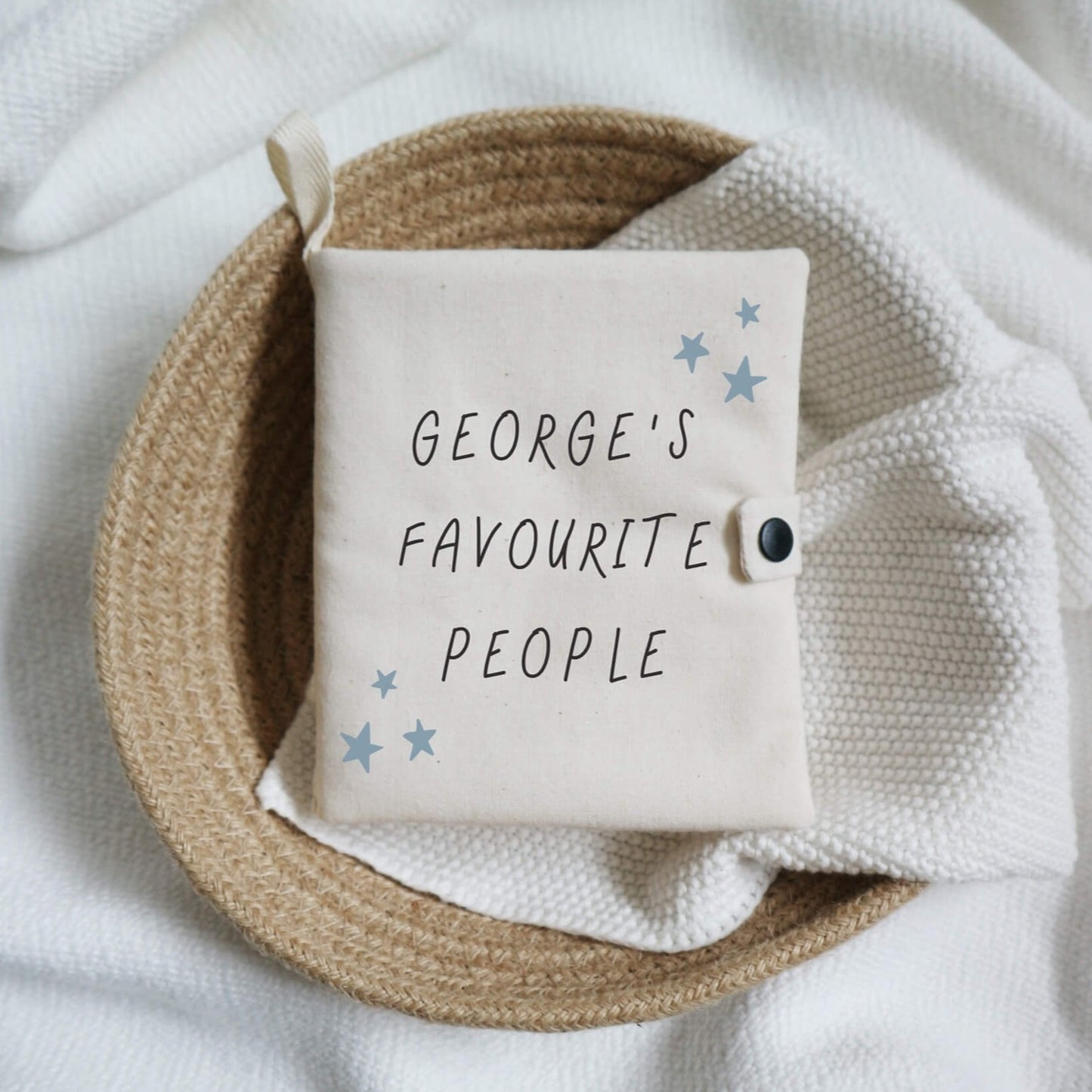 Personalised photo soft crinkle baby book - 5 photos