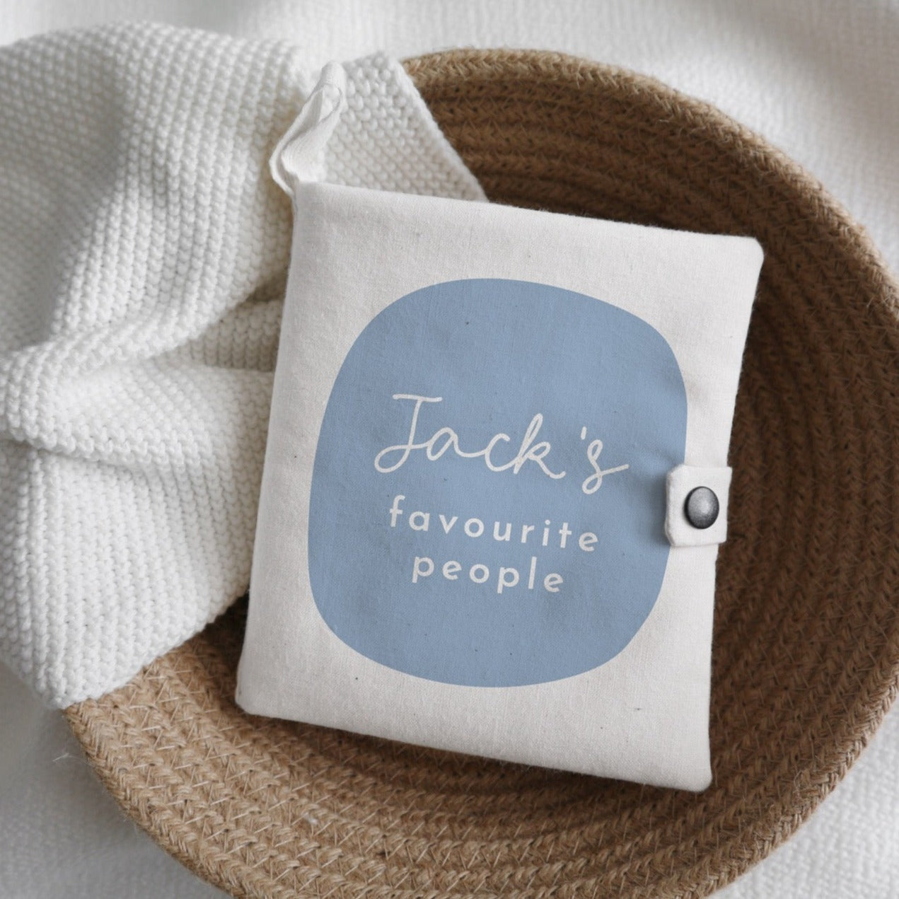 Personalised photo soft crinkle baby book - 10 photos