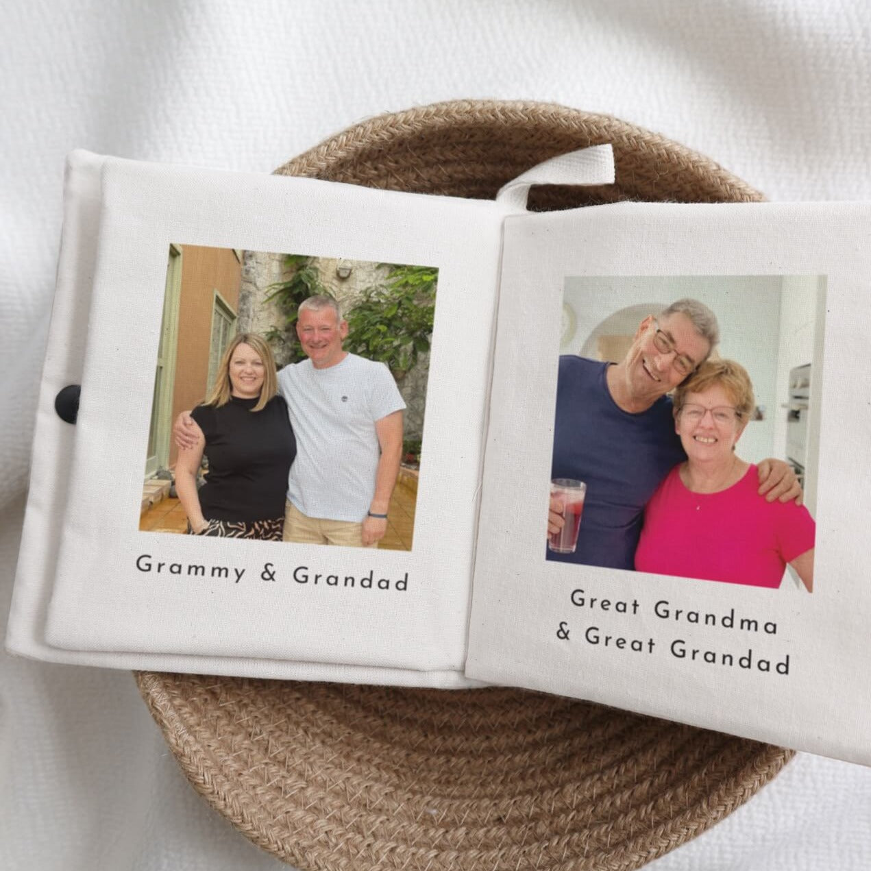 Personalised photo soft crinkle baby book - 10 photos