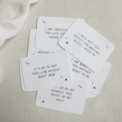 Pregnancy affirmation cards