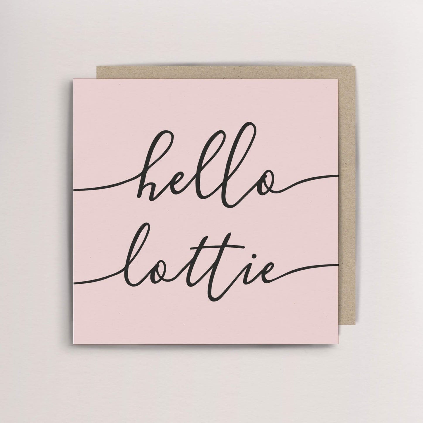 Personalised name new baby card