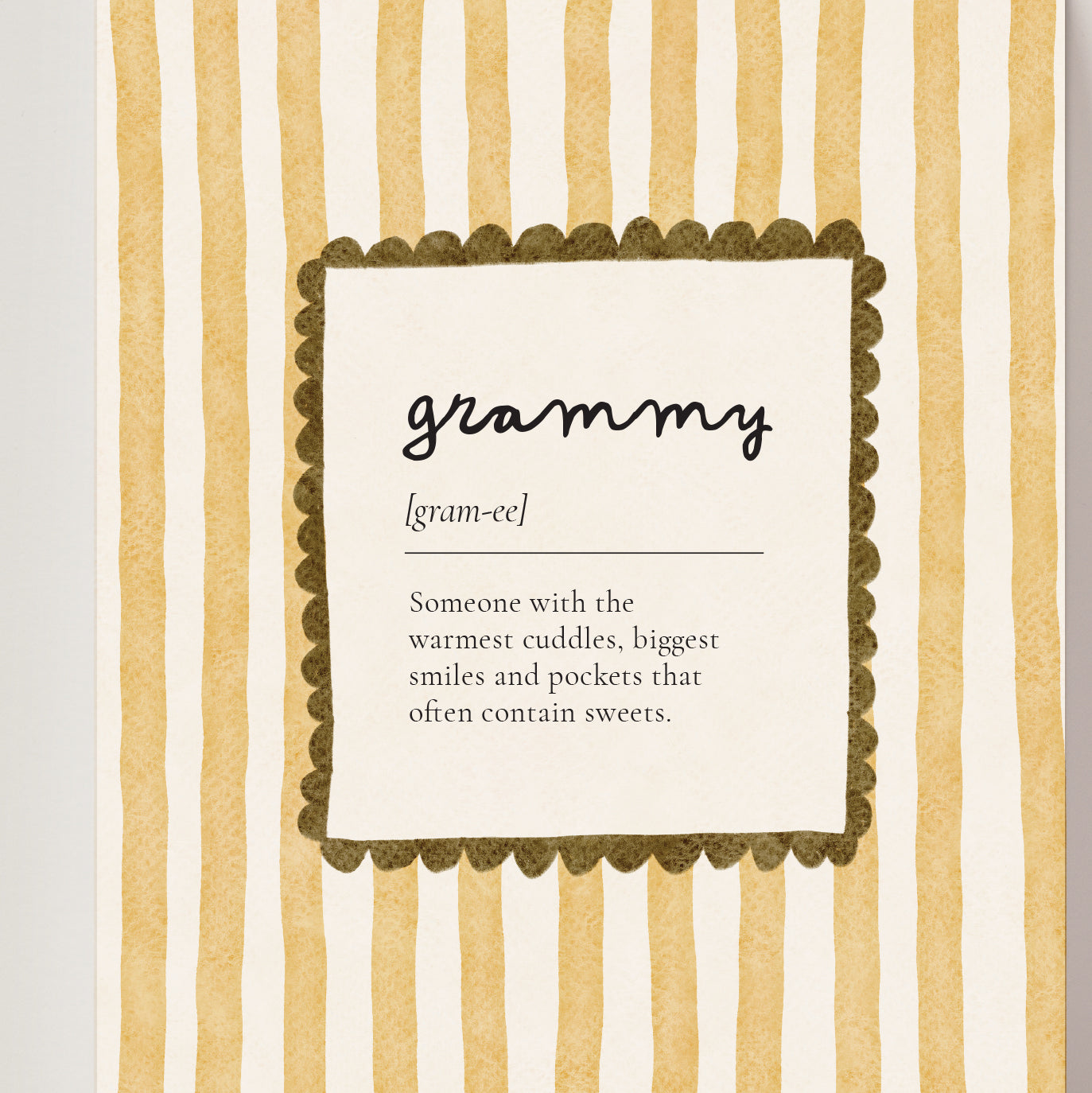 Custom children's mispronounced words nursery print