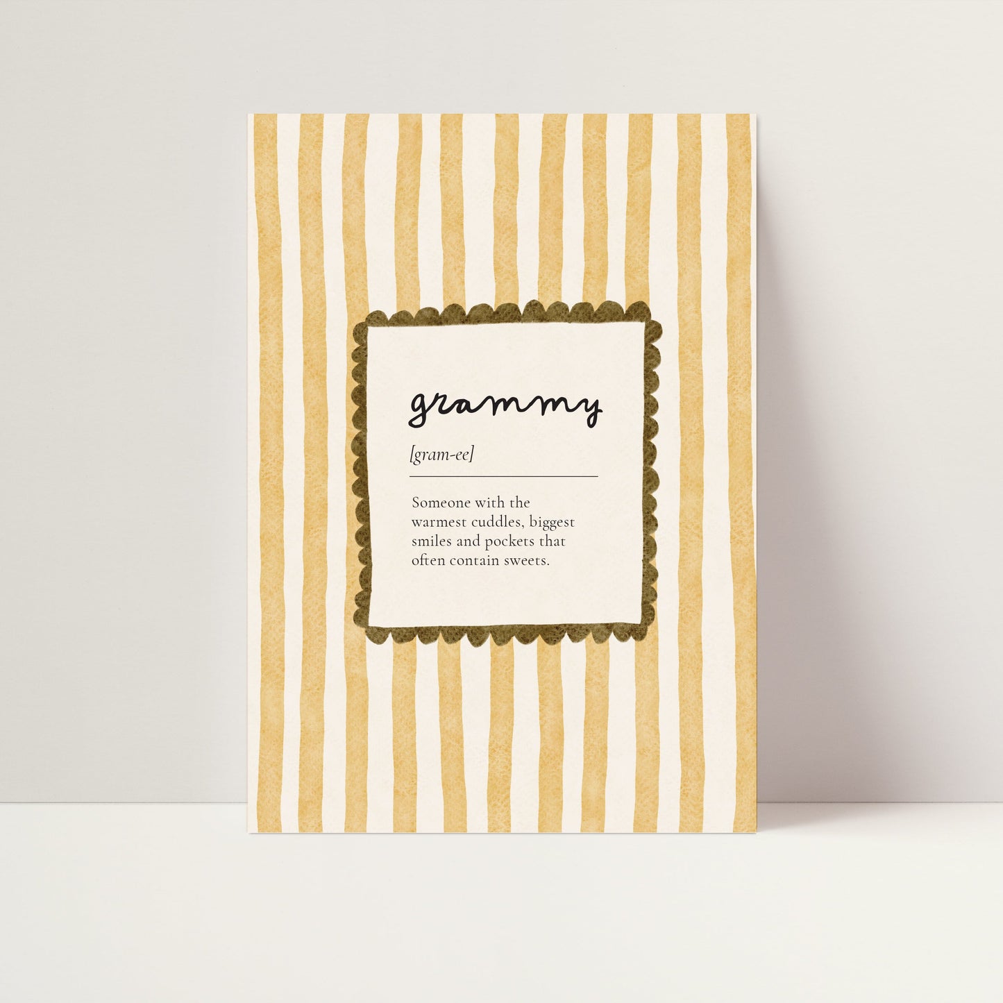 Custom children's mispronounced words nursery print