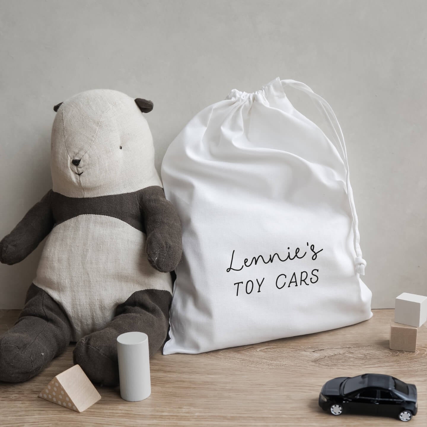 Personalised these toys belong to name bag