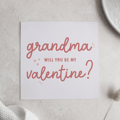 Mummy/Daddy Will you be my valentine card