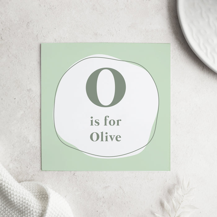 Personalised name Alphabet card Cards Paper and Wool