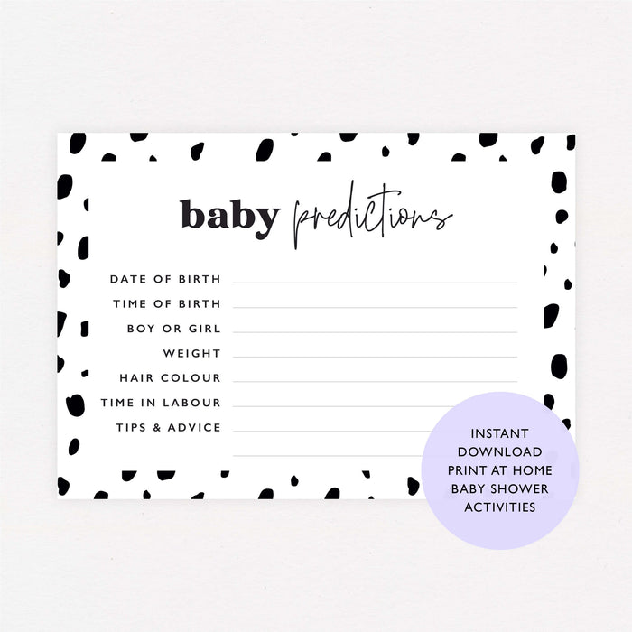 Baby shower games - paper and wool