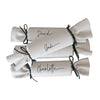 Personalised reuseable velvet christmas cracker - paper and wool