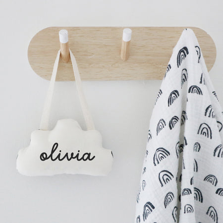 personalised cloud hanger script nursery decorations